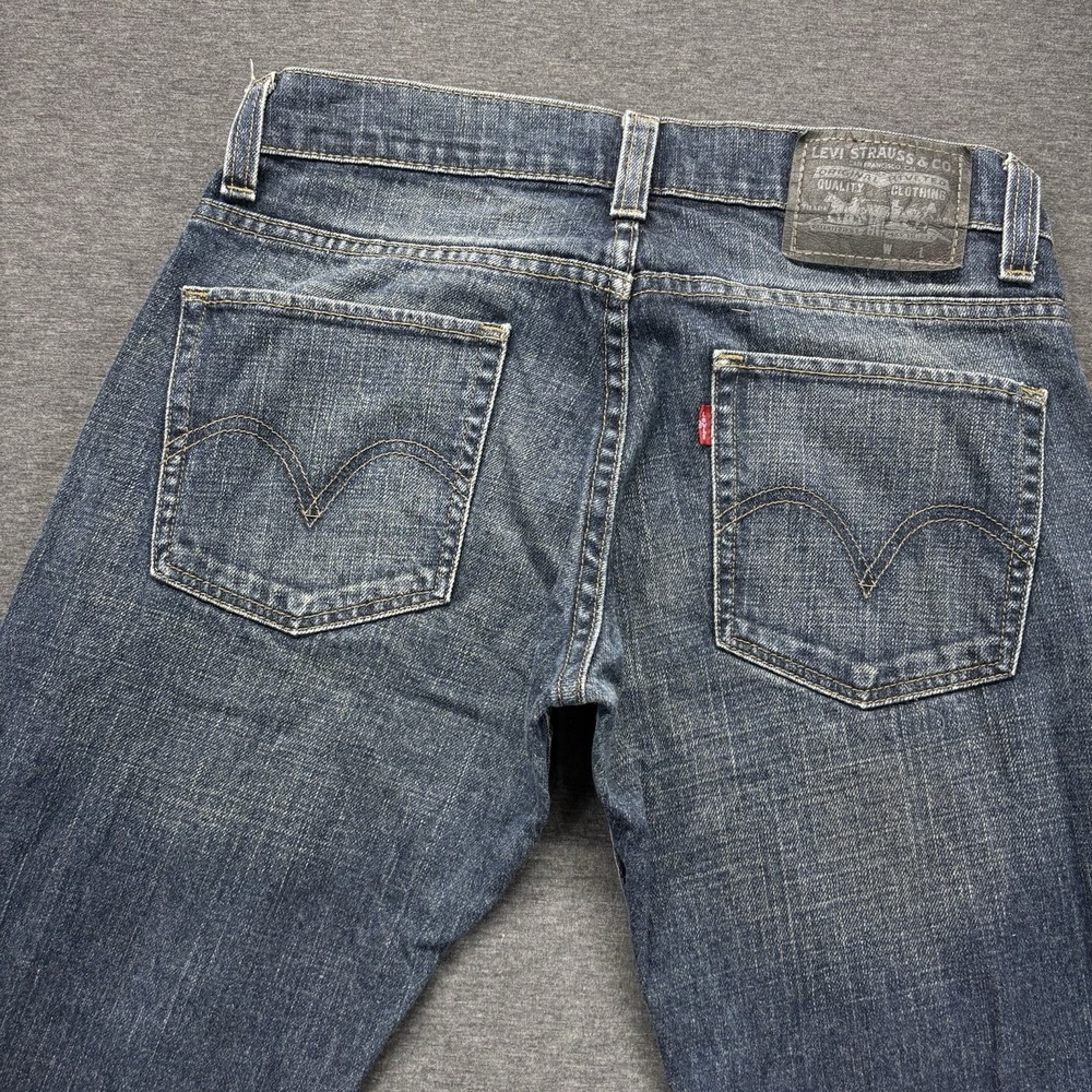 Levi's 511 Jeans Mens 30X32 Blue Denim Slim Fit Stretch Fade Workwear Whiskered